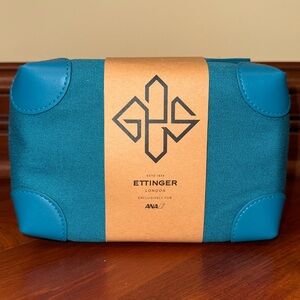 First Class ANA Amenity Kit by ETTINGER LONDON, Teal - NEW Style